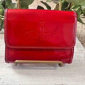 Vivienne Westwood Glossy Red Small Wallet